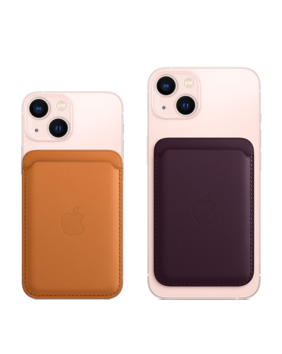 iPhone Leather Wallet with MagSafe Midnight